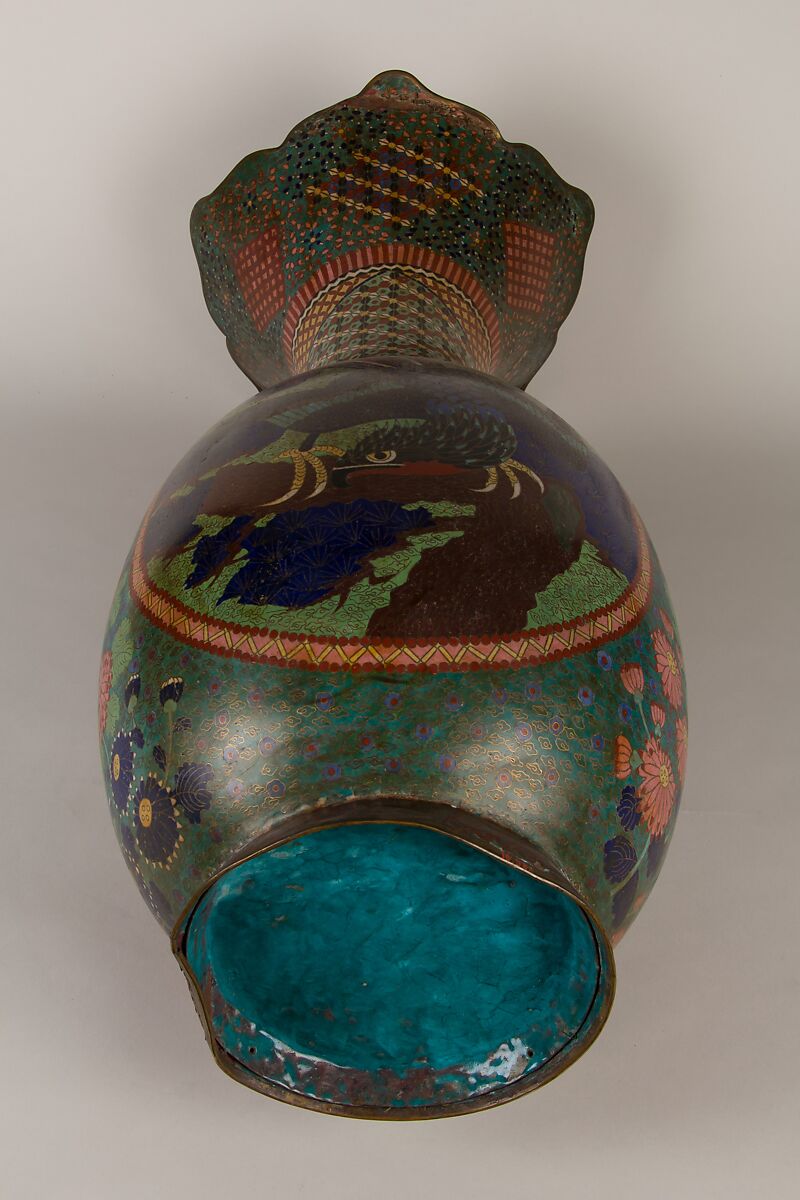 Vase, Cloisonné enamel, Japan