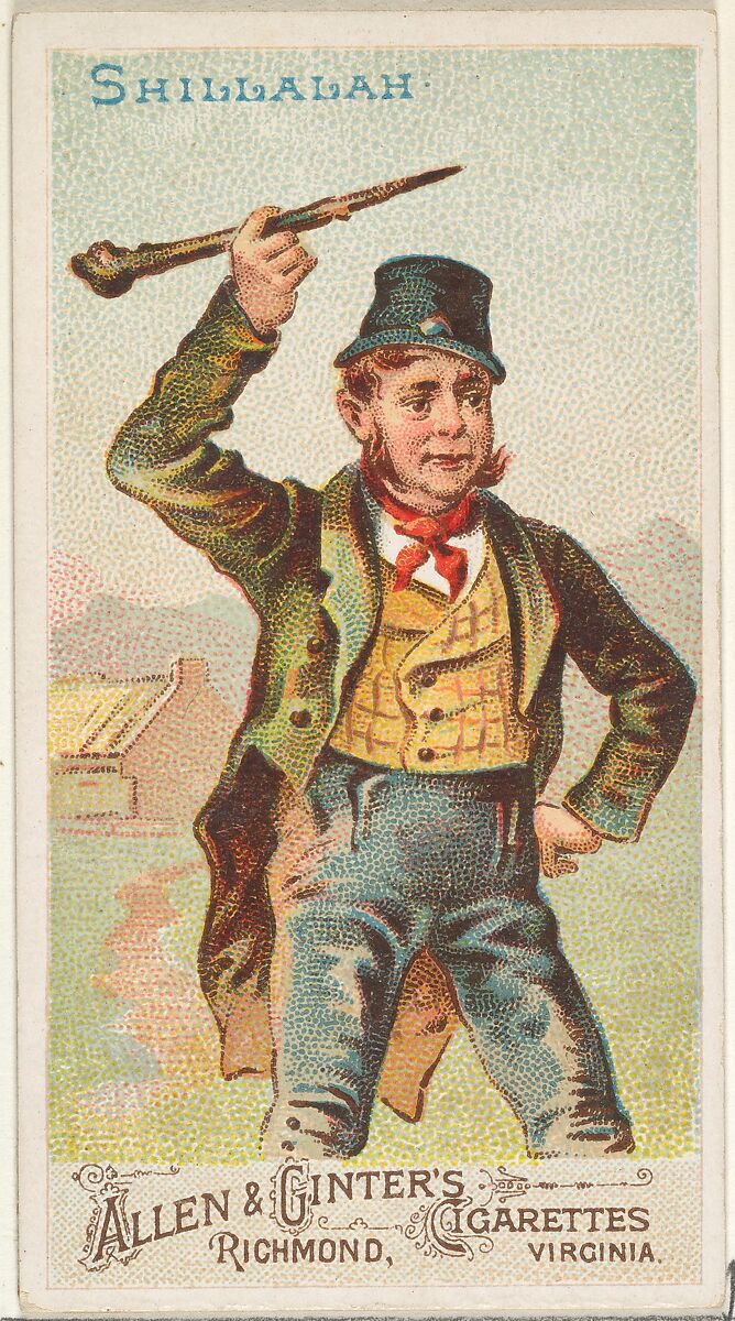 Shillalah, from the Arms of All Nations series (N3) for Allen & Ginter Cigarettes Brands, Issued by Allen &amp; Ginter (American, Richmond, Virginia), Commercial color lithograph 