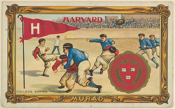 Harvard, version one, part of the College Series cabinet cards (T6)