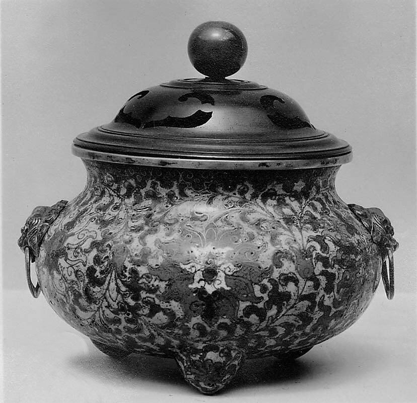 Incense Burner, Cloisonné enamel on gilt copper, China 