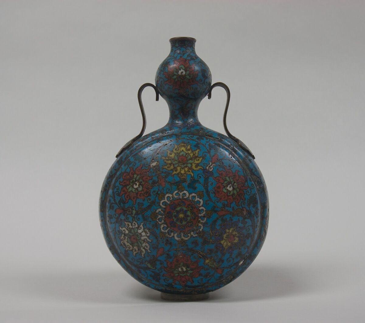 Pilgrim Bottle, Cloisonne enamel on gilt copper, China