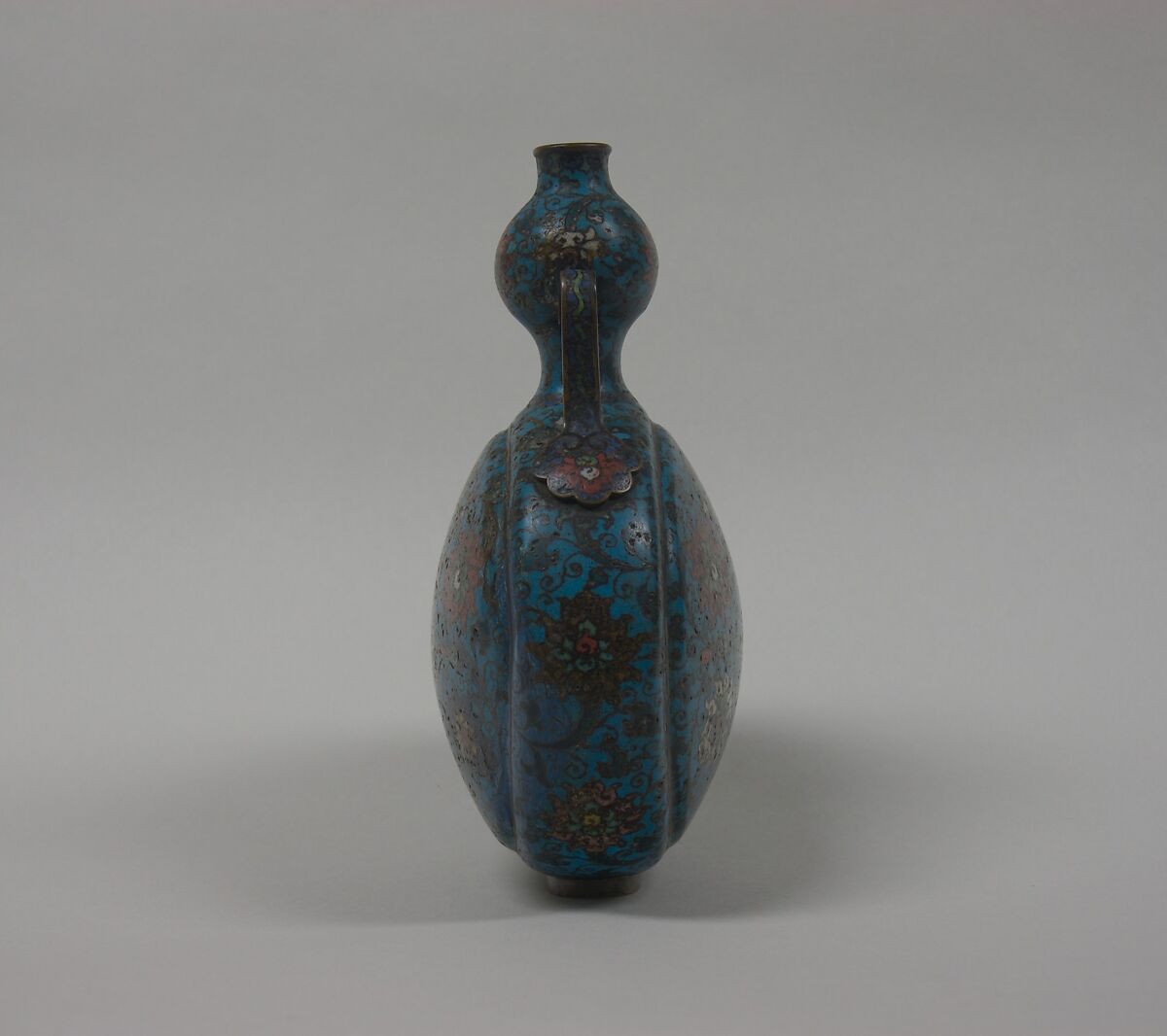 Pilgrim Bottle, Cloisonne enamel on gilt copper, China