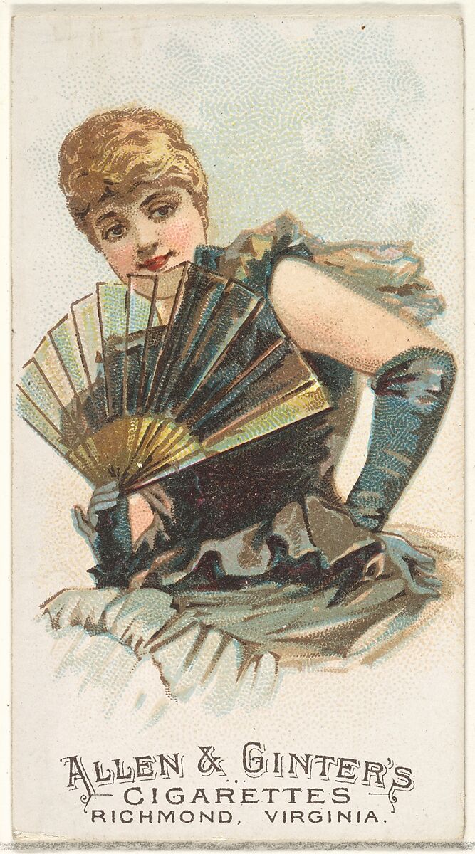 Plate 16, from the Fans of the Period series (N7) for Allen & Ginter Cigarettes Brands, Issued by Allen &amp; Ginter (American, Richmond, Virginia), Commercial color lithograph 