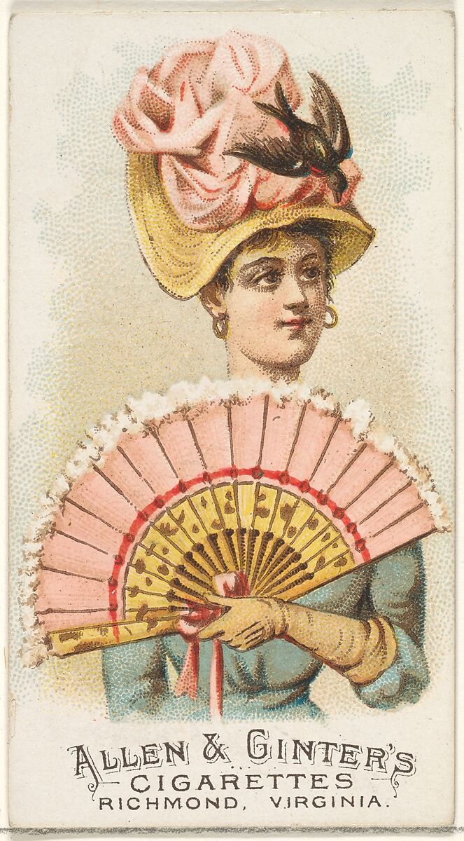 Plate 27, from the Fans of the Period series (N7) for Allen & Ginter Cigarettes Brands, Issued by Allen &amp; Ginter (American, Richmond, Virginia), Commercial color lithograph 