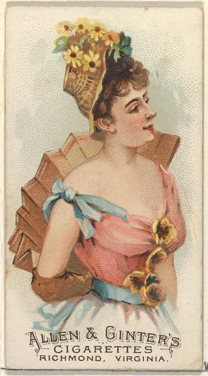 Plate 31, from the Fans of the Period series (N7) for Allen & Ginter Cigarettes Brands, Issued by Allen &amp; Ginter (American, Richmond, Virginia), Commercial color lithograph 