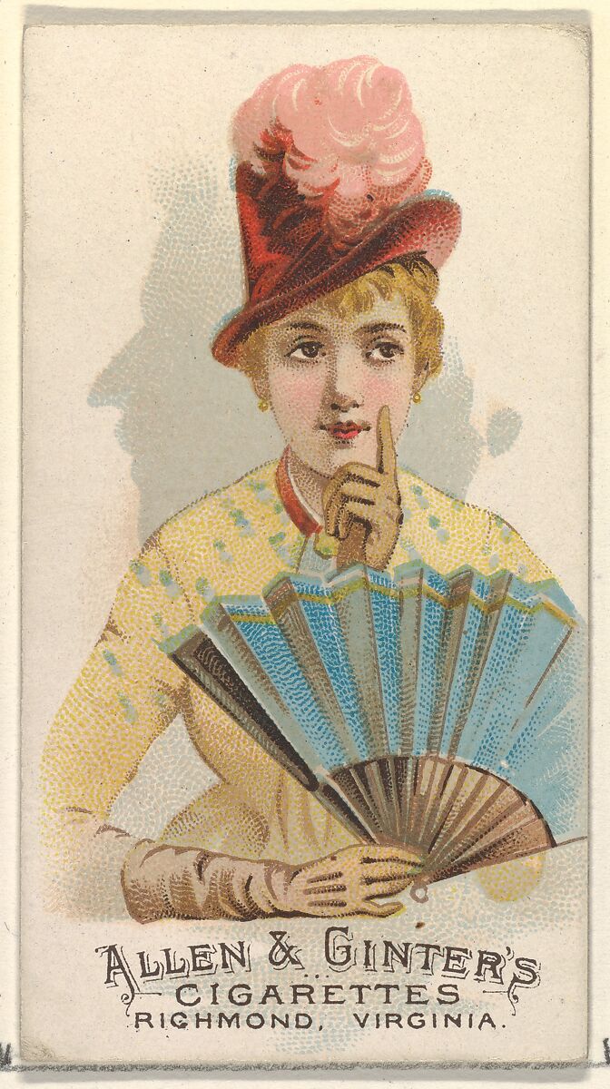 Plate 32, from the Fans of the Period series (N7) for Allen & Ginter Cigarettes Brands, Issued by Allen &amp; Ginter (American, Richmond, Virginia), Commercial color lithograph 