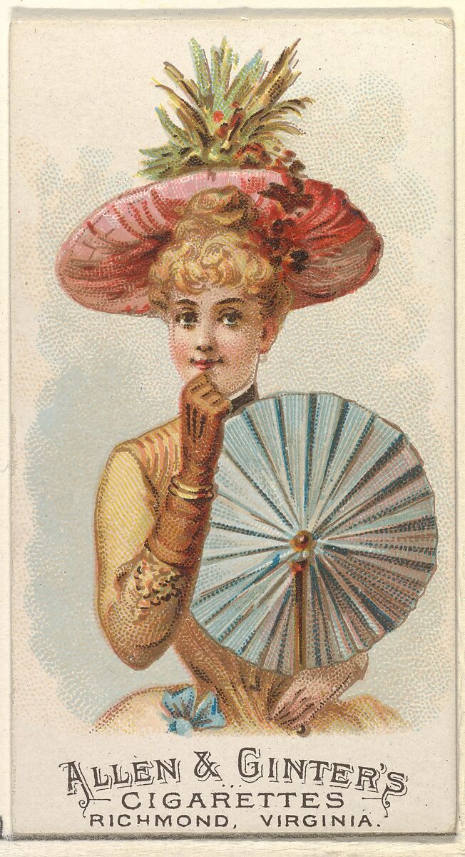 Plate 48, from the Fans of the Period series (N7) for Allen & Ginter Cigarettes Brands, Issued by Allen &amp; Ginter (American, Richmond, Virginia), Commercial color lithograph 