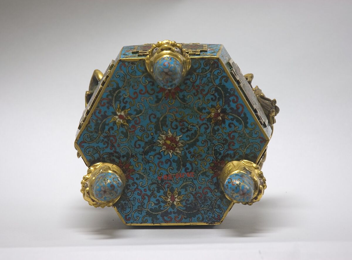 Covered Incense Burner, Cloisonné enamel on copper, China
