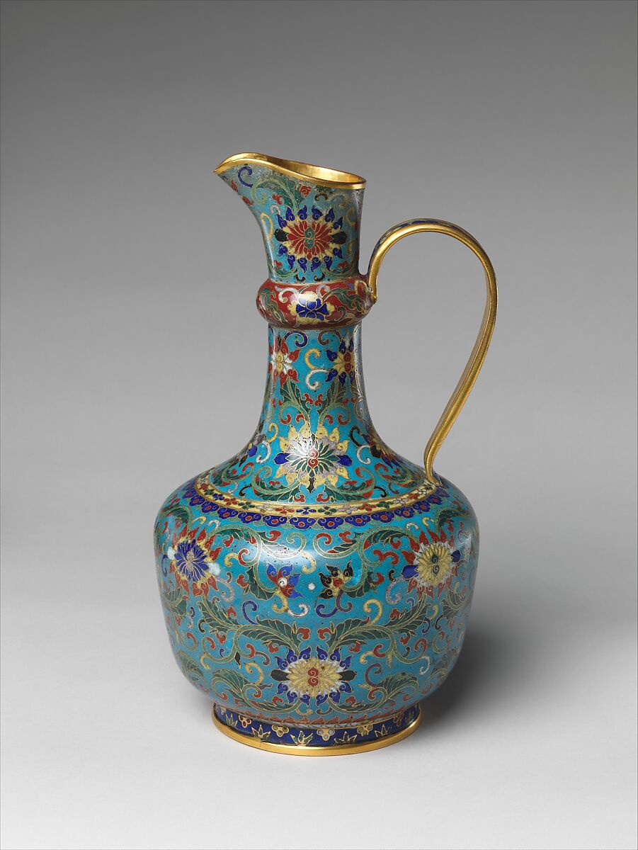 Ewer, Cloisonné enamel, China 