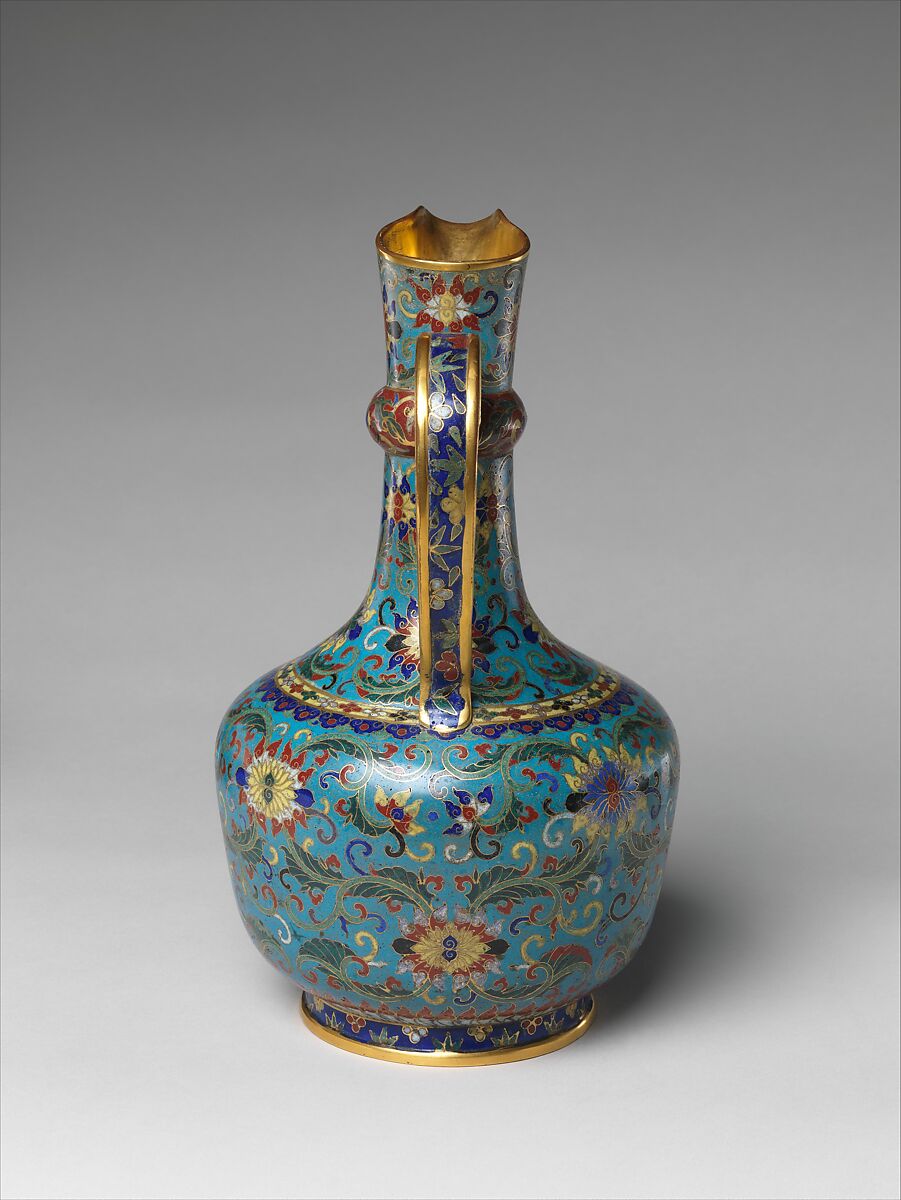 Ewer, Cloisonné enamel, China