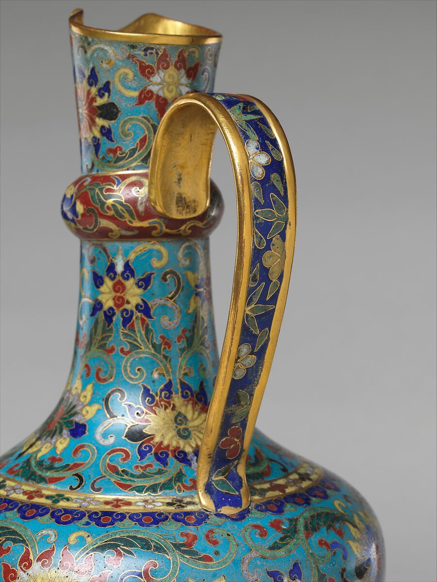 Ewer, Cloisonné enamel, China