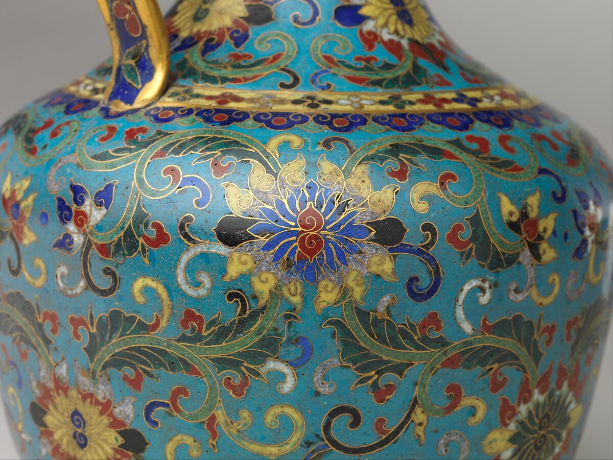 Ewer, Cloisonné enamel, China