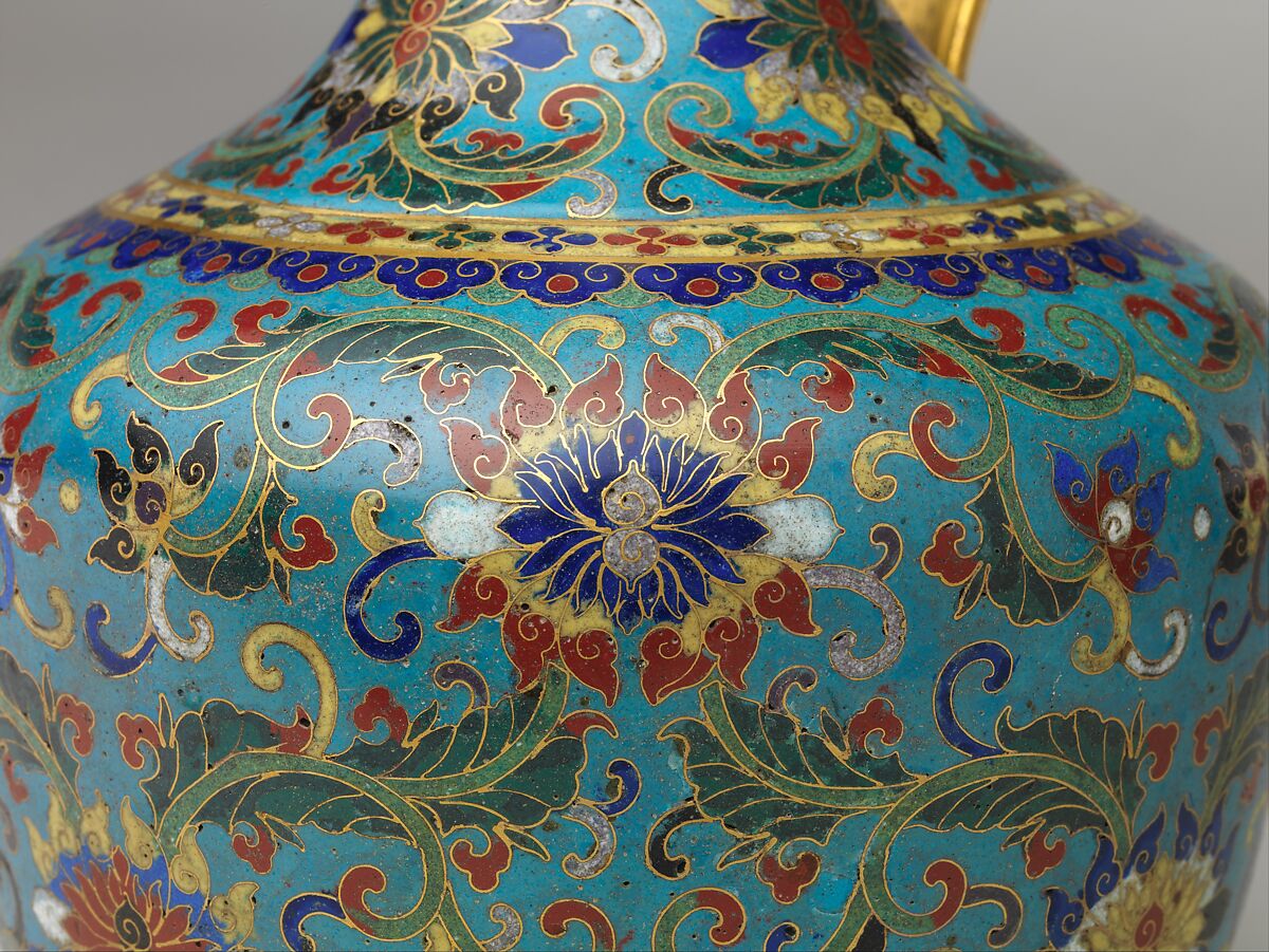 Ewer, Cloisonné enamel, China