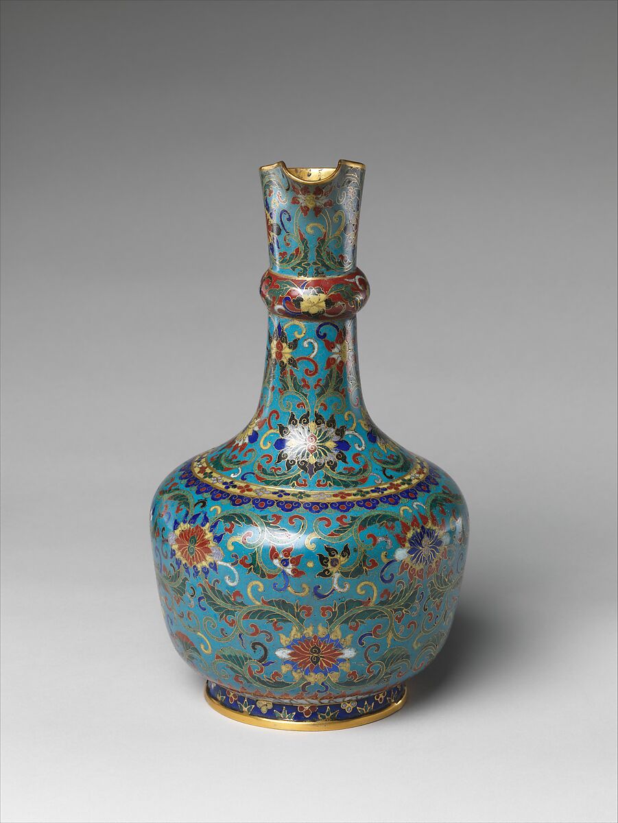 Ewer, Cloisonné enamel, China