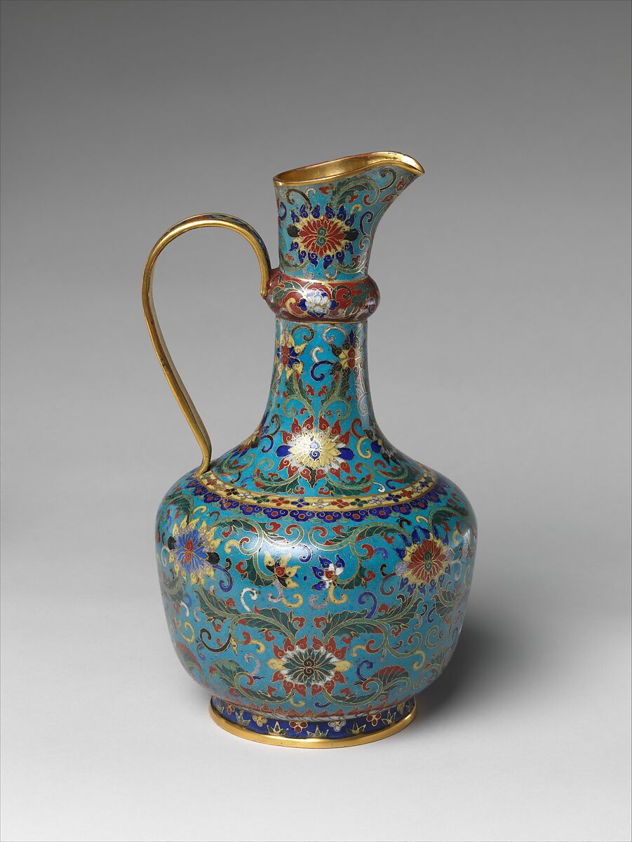 Ewer, Cloisonné enamel, China