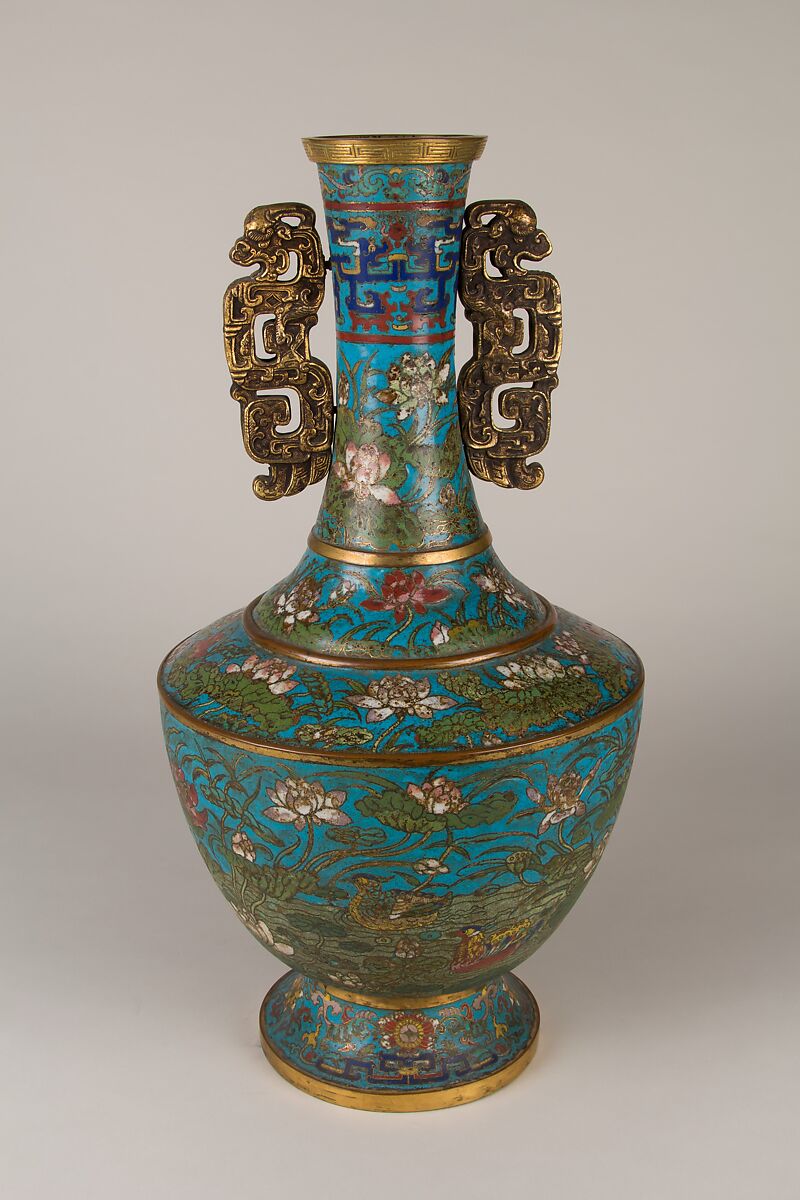 Vase, Cloisonné enamel, China