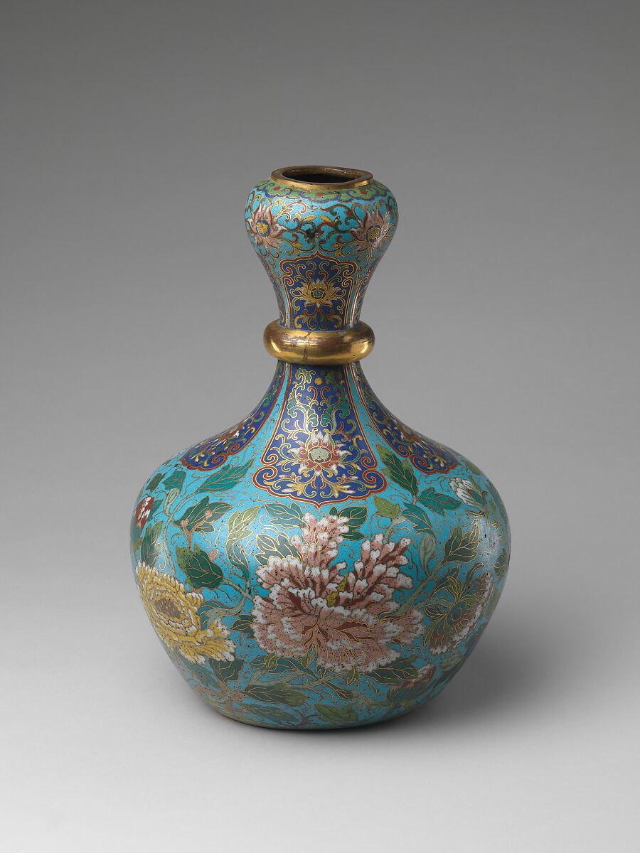 Vase, Cloisonné enamel, China 