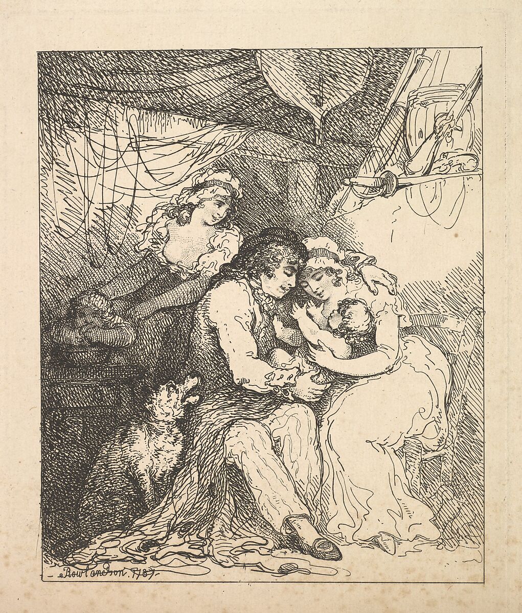 A Sailor's Family, Thomas Rowlandson (British, London 1757–1827 London), Etching 