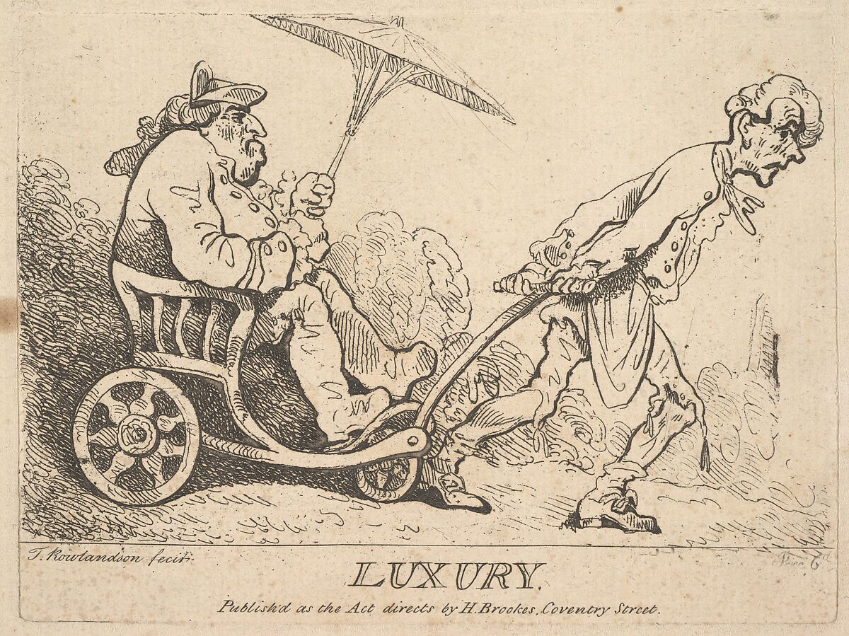 Luxury, Thomas Rowlandson (British, London 1757–1827 London), Etching 