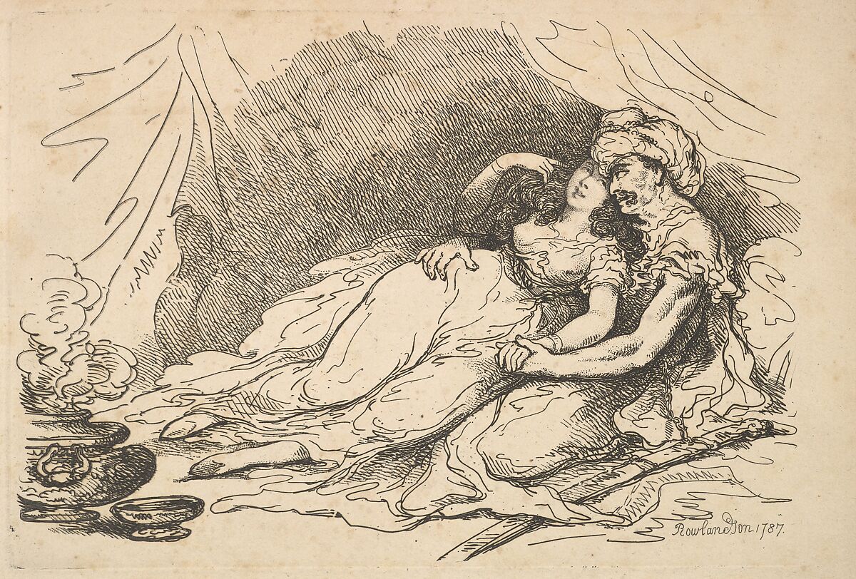 Love in the East, Thomas Rowlandson (British, London 1757–1827 London), Etching 