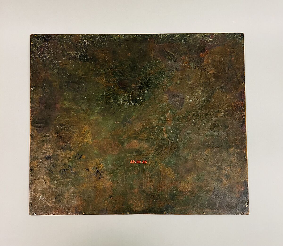 Plaque, Cloisonné enamel on copper, China