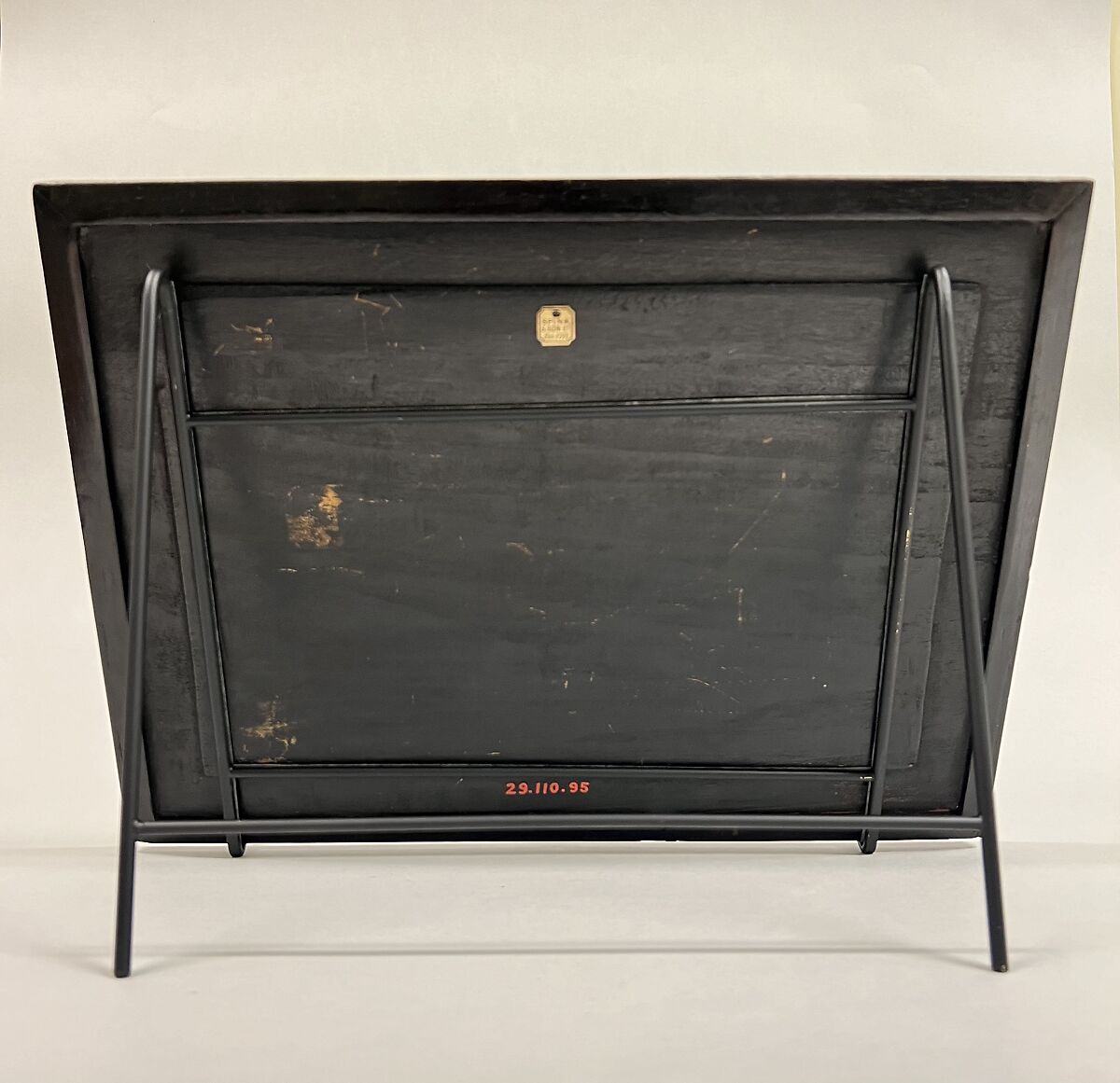 Plaque with Theme of the "Hundred Antiques", Cloisonné enamel, China