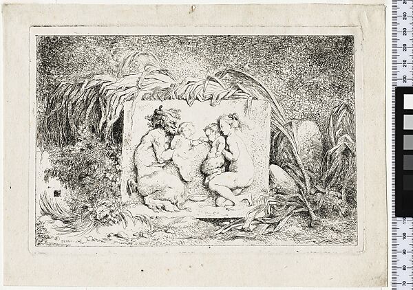 The Satyr's Family (La famille du satyre), Jean Honoré Fragonard (French, Grasse 1732–1806 Paris), Etching 