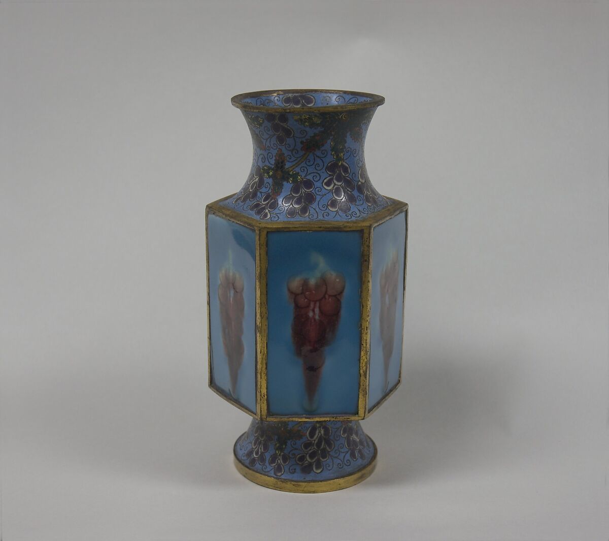 Vase, Cloisonné enamel on copper, China 