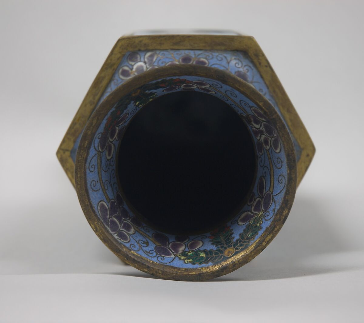 Vase, Cloisonné enamel on copper, China
