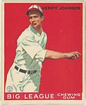 Henry Johnson, Boston Red Sox, from the Goudey Gum Company's Big League Chewing Gum series (R319)