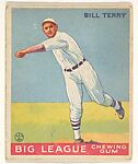Bill Terry, New York Giants, from the Goudey Gum Company's Big League Chewing Gum series (R319), Goudey Gum Company  American, Commercial lithograph