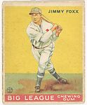Jimmy Foxx, Philadelphia Athletics, from the Goudey Gum Company's Big League Chewing Gum series (R319), Goudey Gum Company, Commercial lithograph