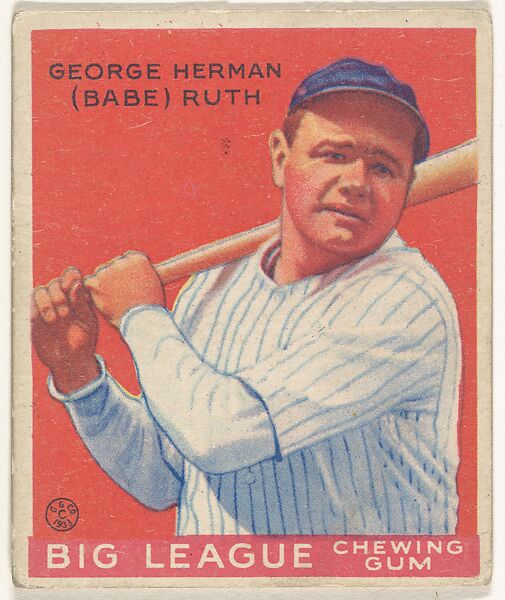 Goudey Gum Company | George Herman (Babe) Ruth, New York Yankees, from ...