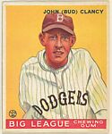 John (Bud) Clancy, Brooklyn Dodgers, from the Goudey Gum Company's Big League Chewing Gum series (R319), Goudey Gum Company  American, Commercial lithograph