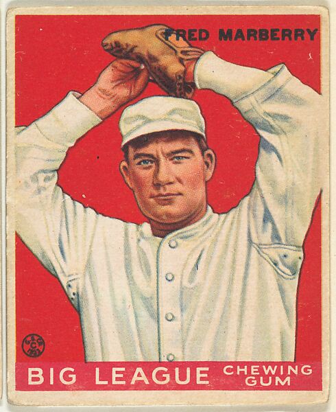 Goudey Gum Company | Fred Marberry, Detroit Tigers, from the Goudey Gum ...