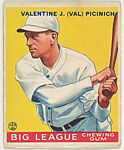 Goudey Gum Company | Valentine J. (Val) Picinich, Brooklyn Dodgers ...