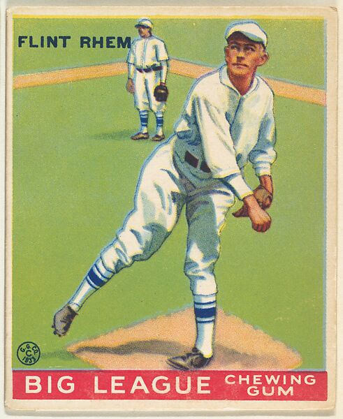 Goudey Gum Company | Flint Rhem, Philadephia Phillies, from the Goudey ...