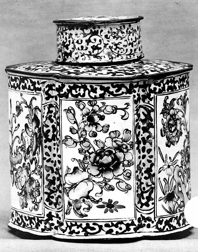 Tea Caddy, Painted enamel, China 