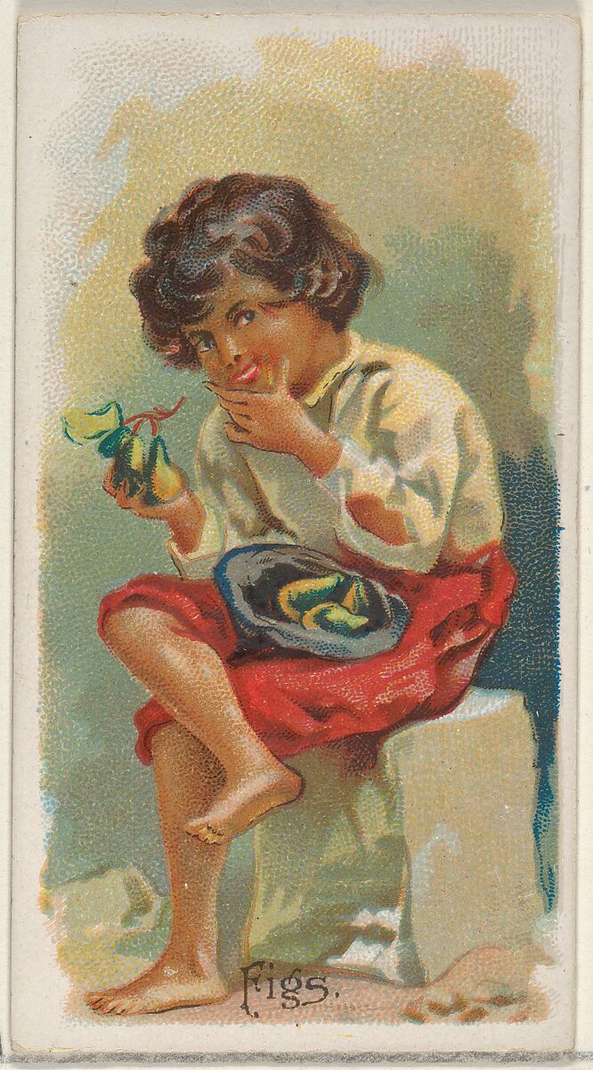 Figs, from the Fruits series (N12) for Allen & Ginter Cigarettes Brands, Issued by Allen &amp; Ginter (American, Richmond, Virginia), Commercial color lithograph 