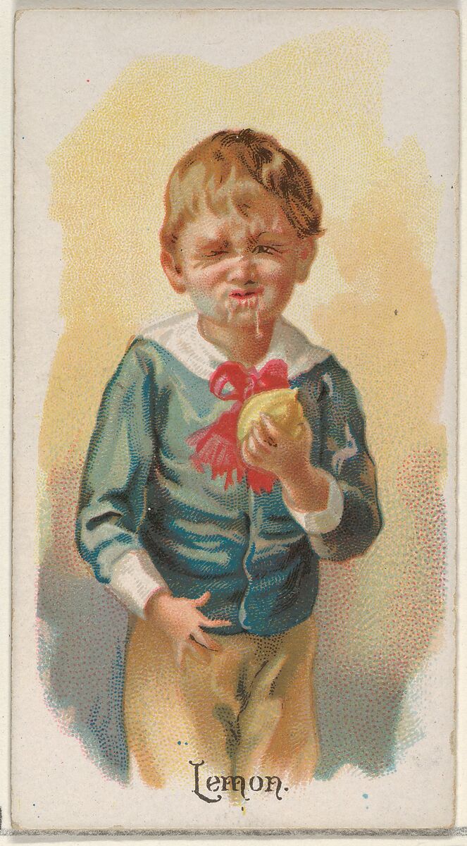 Lemon, from the Fruits series (N12) for Allen & Ginter Cigarettes Brands, Issued by Allen &amp; Ginter (American, Richmond, Virginia), Commercial color lithograph 