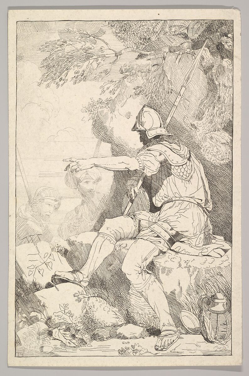 Banditti Taking His Post, After John Hamilton Mortimer (British, Eastbourne 1740–1779 London), Etching 