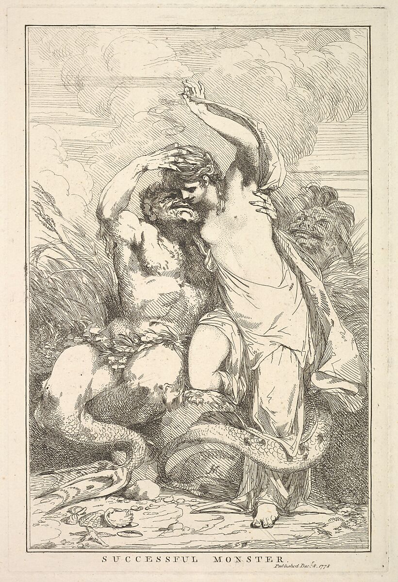 Successful Monster, from "Fifteen Etchings Dedicated to Sir Joshua Reynolds", Designed, etched and published by John Hamilton Mortimer (British, Eastbourne 1740–1779 London), Etching 
