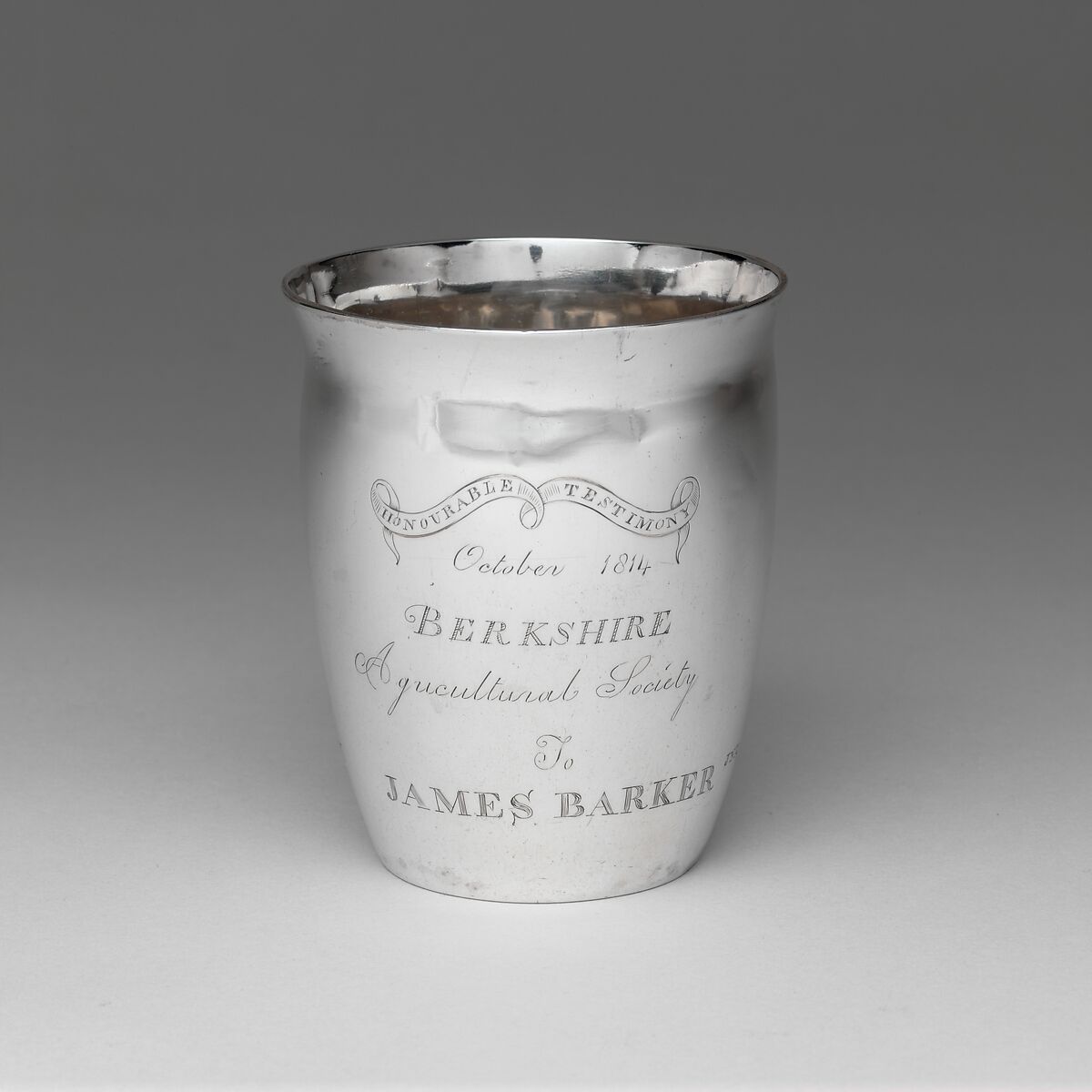 Beaker, Shepherd and Boyd (active 1806–30), Silver, American 