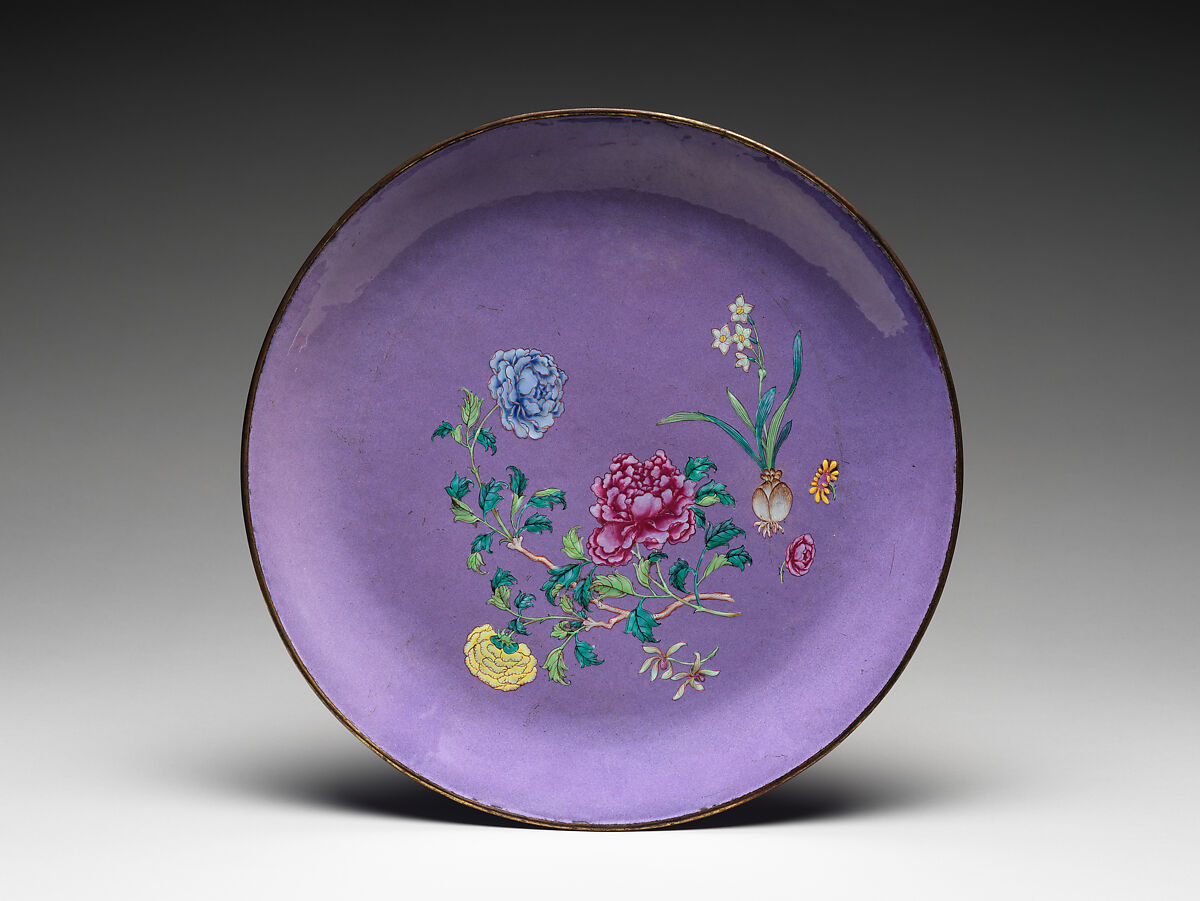 Dish, Painted enamel, China 