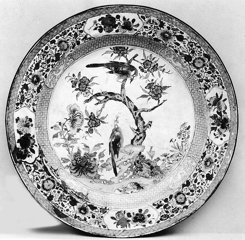Large Plate, Painted enamel, China 