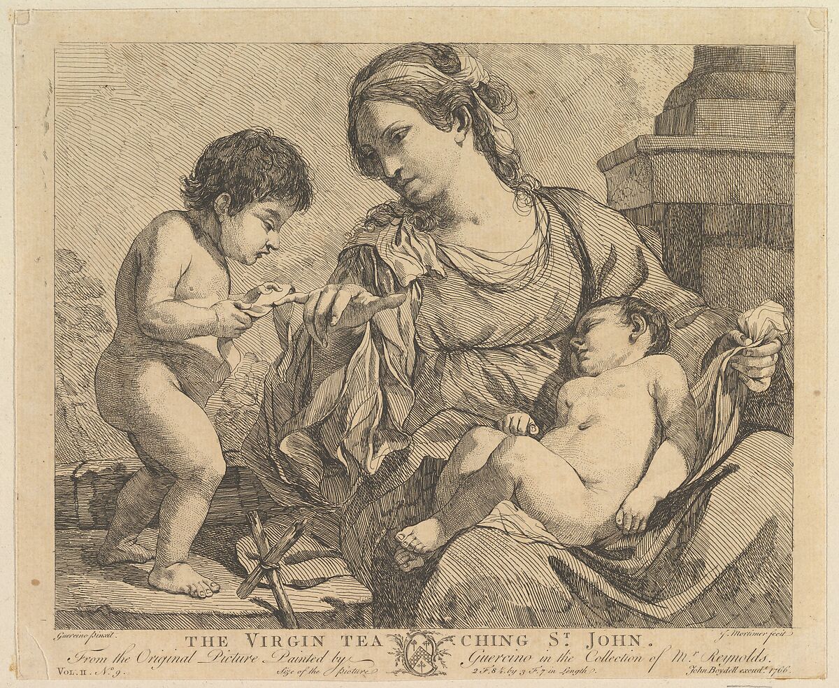 The Virgin Teaching St. John, John Hamilton Mortimer (British, Eastbourne 1740–1779 London), Etching 