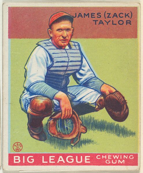 Goudey Gum Company | James (Zack) Taylor, Chicago Cubs, from the Goudey ...