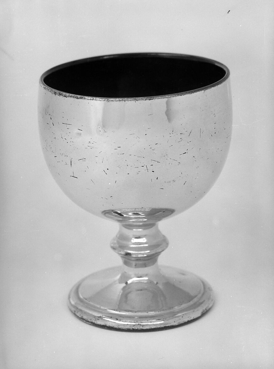 Goblet, Earthenware, lusterware, British (American market) 