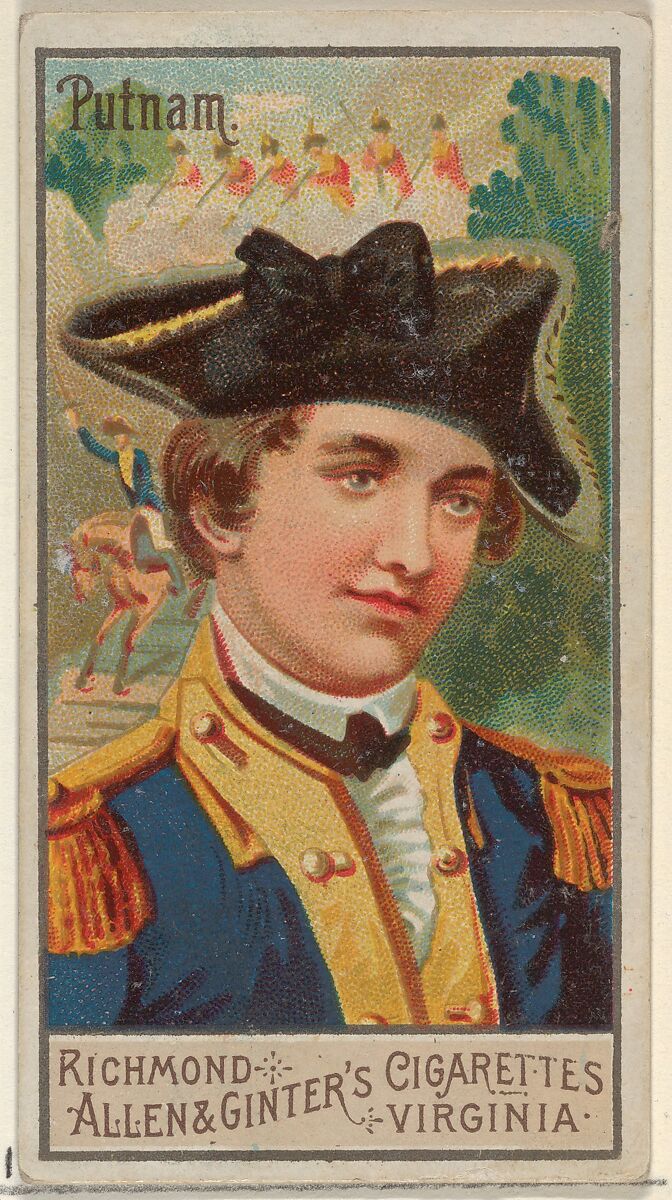 Israel Putnam, from the Great Generals series (N15) for Allen & Ginter Cigarettes Brands, Allen &amp; Ginter (American, Richmond, Virginia), Commercial color lithograph 