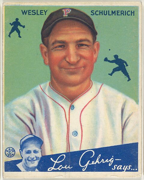 Goudey Gum Company | Wesley Schulmerich, Cincinnati Reds | The ...